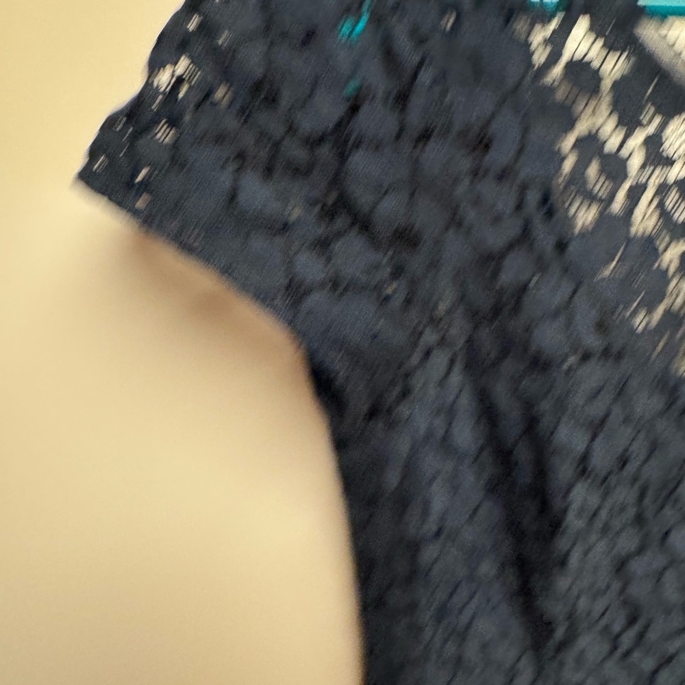 White House Black Market Navy Lace Mini Dress - Picture 4 of 9